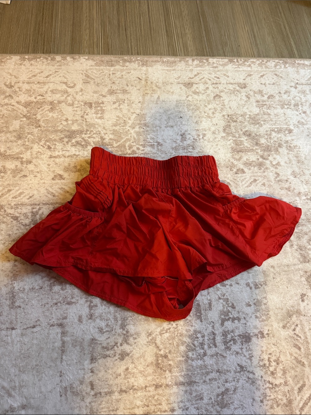 Free People Athletic Shorts in Bright Red